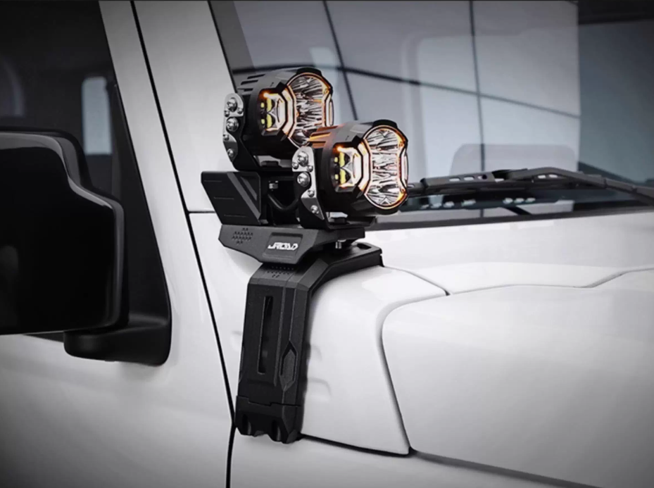 Bộ đèn pha gắn cột A tăng sáng cho Suzuki Jimny JB74
