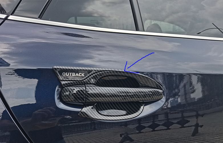 Ốp hõm cửa mạ cacbon Subaru Outback 2021-2022 (bộ 4 cửa)