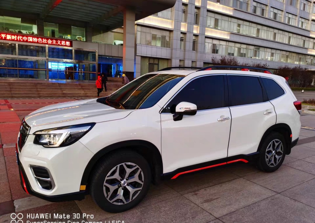 Ốp viền Đỏ full xe trước sau + hông Subaru Forester 19-21