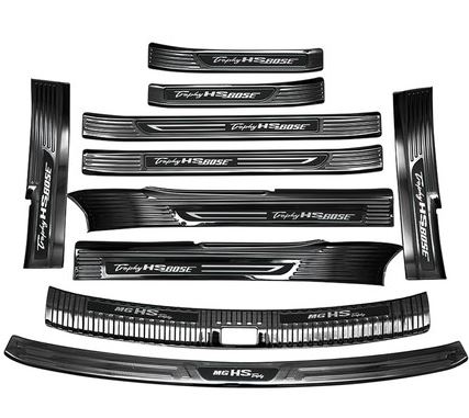 Ốp chống trầy bậc cửa đen titan MG HS 18-20 (Tiêu Chuẩn)