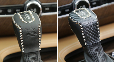 Bọc da gạt cần số Volvo XC60 2018-2021